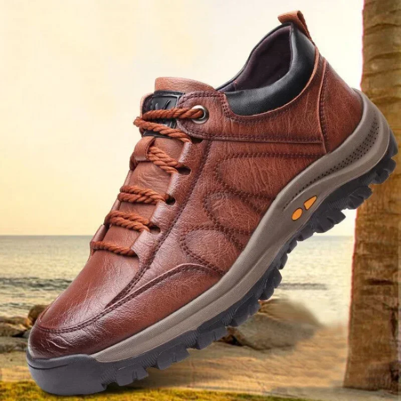 2024 Herrenschuhe Street Trendy Running Non-Slip Outdoor Lace Up Wanderschuhe Casual Sportschuhe Große Herren-Sneaker