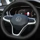 Coprivolante per auto in pelle artificiale cucito a mano per Volkswagen VW Golf 7 6 MK7 MK6 MK5 NK4