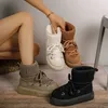 Neue Winter Schneeschuhe Damen fell ein Körper plus Wolle verdickt warm rutsch fest super warm High Top Damen Baumwoll schuhe Größe 36-43