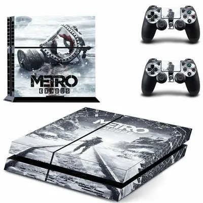 Metro Exodus PS4 Aufkleber Play station 4 Haut PS 4 Aufkleber Aufkleber Abdeckung Für PlayStation 4 PS4 Konsole & Controller skins Vinyl