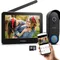 TMEZON WiFi Video telefono del portello, Wireless Video citofono Kit video telefono del portello 7 pollice 1080 P Touch Screen, IP55 batteria ricaricabile fotocamera campanello, Visione notturna, PIR