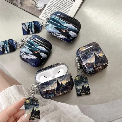 Coole Abdeckung für Airpods 4, Hülle, Van Gogh, klassische Dekoration für Airpods Pro 2. Generation, Image