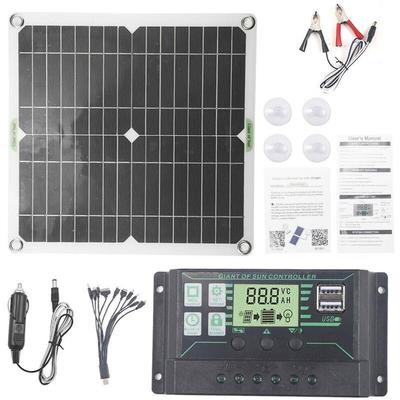 DEWIN 30 W Solarpanel-Set, 12 V, 100 A, Batterieladegerät, Controller für Auto, Wohnmobil, Image