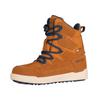 Winterstiefel TROLLKIDS "KIDS FINNMARK WINTER BOOTS", Gr. 34, braun (almond, madeira blau), Leder, Synthetik, mehrfarbig, sportlich, Schuhe, wasserdicht, Schnellverschluss mit Schnürsenkel