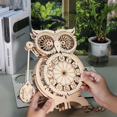 TEMU Owl 3d Wooden Model Kits To Wooden Unique Christmas