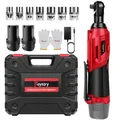 Set di chiavi a cricchetto a batteria Feytory 200Nm 90 ° con 2 batterie agli ioni di litio da 1500