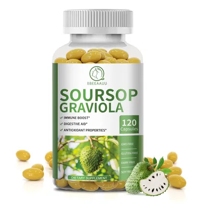 BBEEAAUU Soursop Capsules Support Digestive Health,Immunity and Liver Health, Powerful Antioxidants