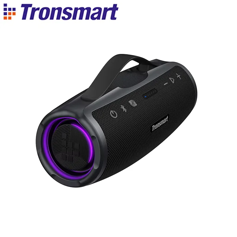 TRONSMART-Enceinte Bluetooth Mirtune S100, 50W, étanche IPX7, batterie externe intégrée, poignée rétractable
