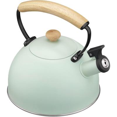 3 l Pfeifkessel – Heißwasser-Teekanne – Vintage-Design-Teekanne mit Holzgriff Image