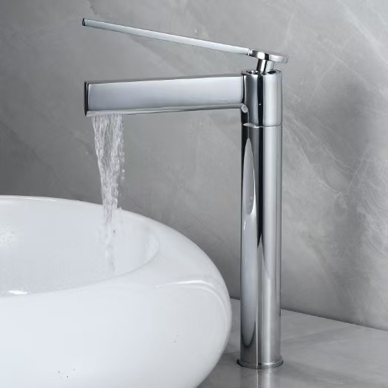 Bathroom Faucet Brass Brushed Gold Basin Faucet Mixer Tap Wash Basin Faucet Single Handle Hot Cold Lavotory Faucet