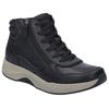 Sneaker JOSEF SEIBEL "Elli 01", Damen, Gr. 42, schwarz, Kalbsleder, unifarben, sportlich, Schuhe Sneaker, Trekkingschuh, Schnürboots, Komfortschuh mit Wechselfußbett
