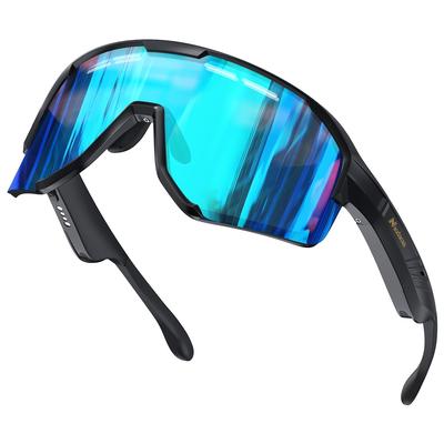 Bluetooth Cycling Sunglasses, Polarized Smart Glasses for Men Women