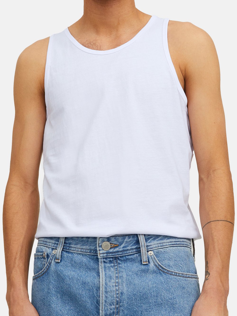 Jack & Jones Unterhemd Herren weiß, L Image