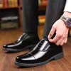 Schwarze formelle Herrenschuhe, Frühling und Herbst, sozialer Schuh, männliche Business-Schuhe,