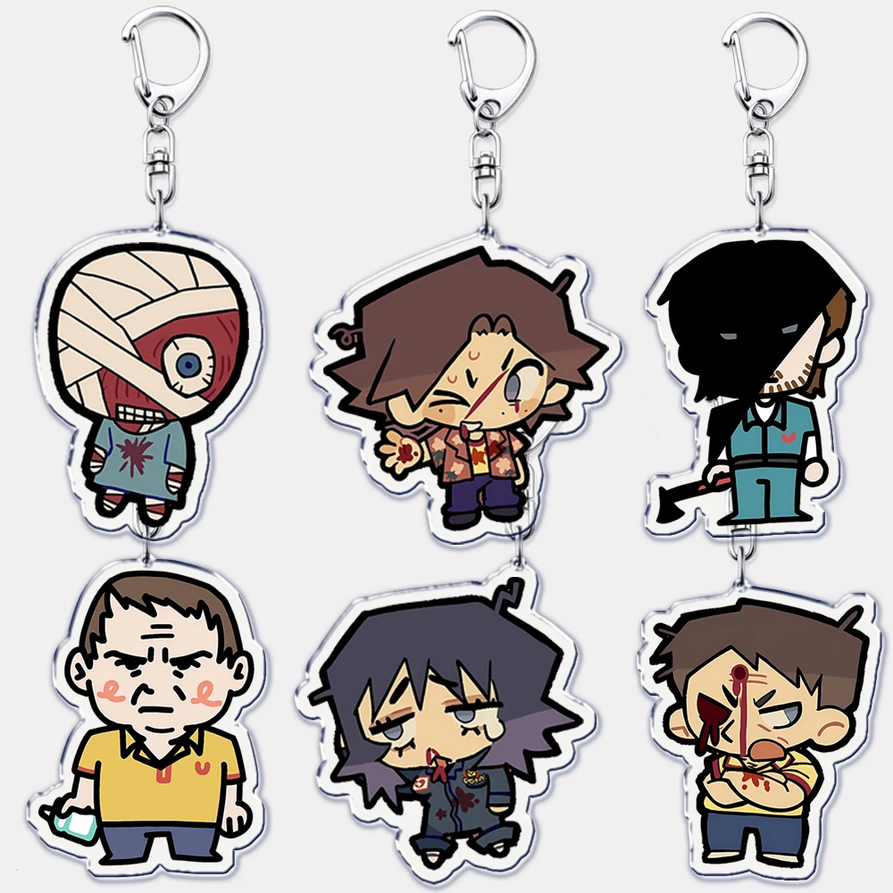 Hot Horror Game Chibis Schlüsselanhänger für Zubehör Tasche Niedliche Jimmy Curly Anya Sallyface Schlüsselanhänger Schmuck Freunde Gamer Gaming Geschenke Image