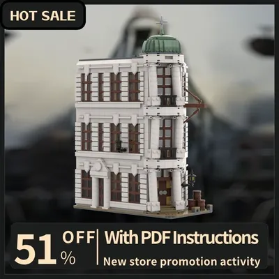 Neue 2061Pcs Stadt Heißer Verkauf Street View Moc Modulare Gringotts Modell Bausteine Diy Kreative Image