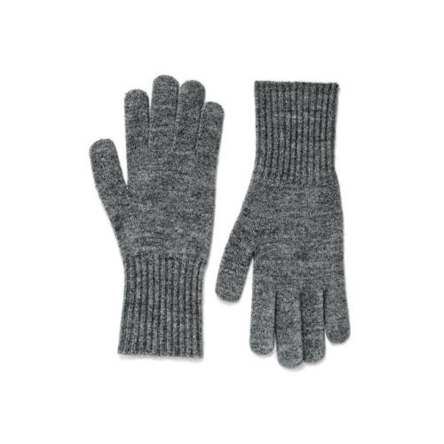 Strickhandschuhe, grau meliert