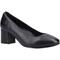 Hush Puppies Anna Wide Leather WoMens Black Heels - Size UK 7 | Hush Puppies Sale | Discount Designer Brands