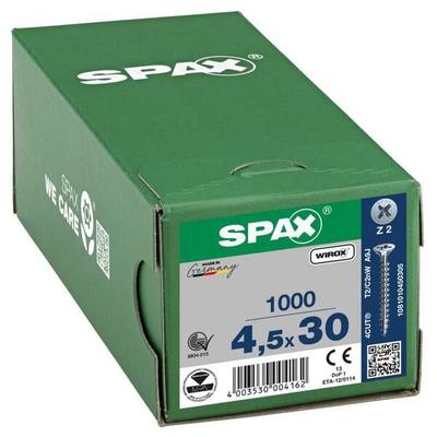SPAX Universalschrauben Z2 Senkkopf WIROX 4,5 x 30 mm 1000 Stück