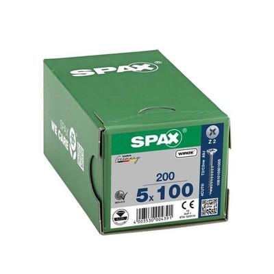 SPAX Universalschrauben Z2 Senkkopf WIROX 5 x 100 mm 200 Stück