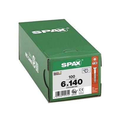 SPAX Universalschrauben T30 Senkkopf WIROX 6 x 140 mm 100 Stück