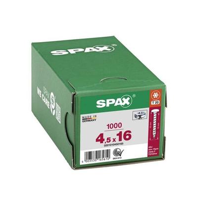 SPAX Universalschrauben T20 Halbrundkopf WIROX 4,5 x 16 mm 1000 Stück
