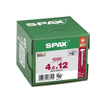 SPAX Universalschrauben T20 Halbrundkopf WIROX 4,5 x 12 mm 1000 Stück