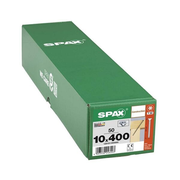 SPAX Holzbauschrauben T50 Senkkopf WIROX 10 x 400 mm 50 Stück Image