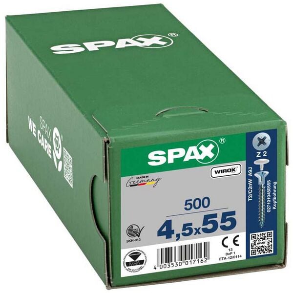 SPAX Universalschrauben Z2 Senkkopf WIROX 4,5 x 55 mm 500 Stück Image