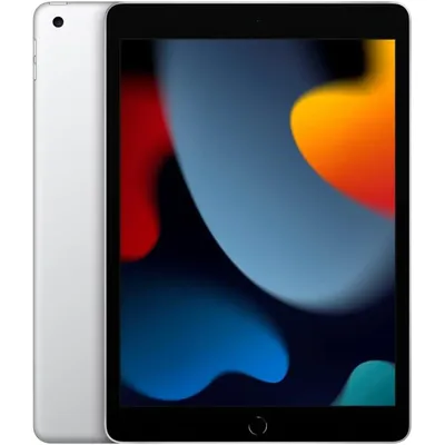 2021 Apple iPad 9th Gen (10.2 inch, Wi-Fi + Cellular, 64GB) Silver (Certified Refurbished)