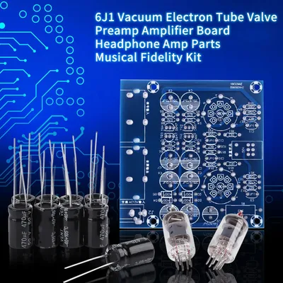 Valve Preamp 6J1 Vacuum Electron Tube Valve Preamp Amplifier Board Headphone Amp Parts Musical