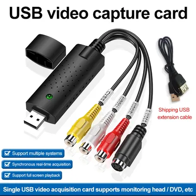 USB 2.0 Video Capture Card VHS VCR TV DVD VHS To Digital Converter Video Audio Converter USB 2.0 To