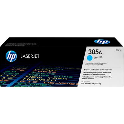 HP Tonerkartusche "305 Original LaserJet" Tonerpatronen blau (cyan)