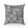 Lotus Garden Throw Pillow 26 x 26 Faux Suede