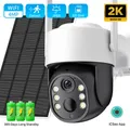 Telecamera PTZ WiFi telecamera IP solare Wireless esterna 4MP HD 7800mAh telecamera di videosorveglianza a batteria Standby a lungo termine APP iCsee