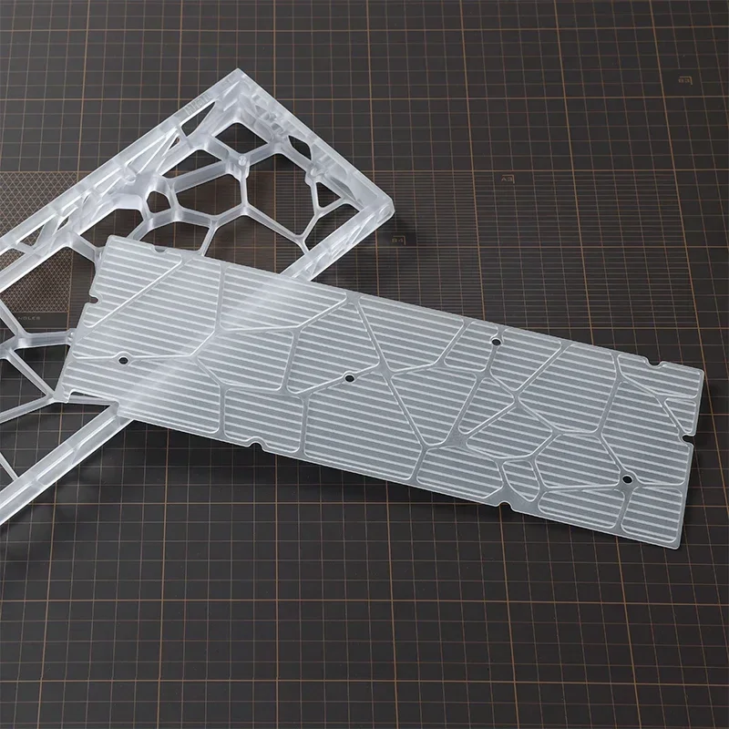 Holy60 Tastatur-Grundplatte, hohles Gehäuse, kundenspezifische transparente mattierte Tastatur-Positionierungsplatte, mechanische Tastatur, DIY-Zubehör Image