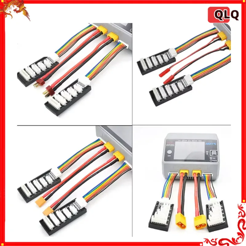 Xt60/Xt30/Jst/Ec5/Trx T-Plug Balance Ladegerät Verlängerung Kabel und 2 stücke 2-6 s Extension Board Für Hota D6 D6pro D6 + Smart Ladegerät Image