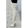 Solide Concise Klassische Lange Stiefel Party Dance Spitz Stiletto High Heel Mode Frauen Schuhe