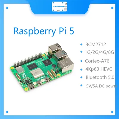 Offizielles Original Raspberry Pi 5 Cortex-A76 Linux 4 GB 8 GB Armboard Python-Programmierung PCIe Gigabit Ethernet USB3.0 Image