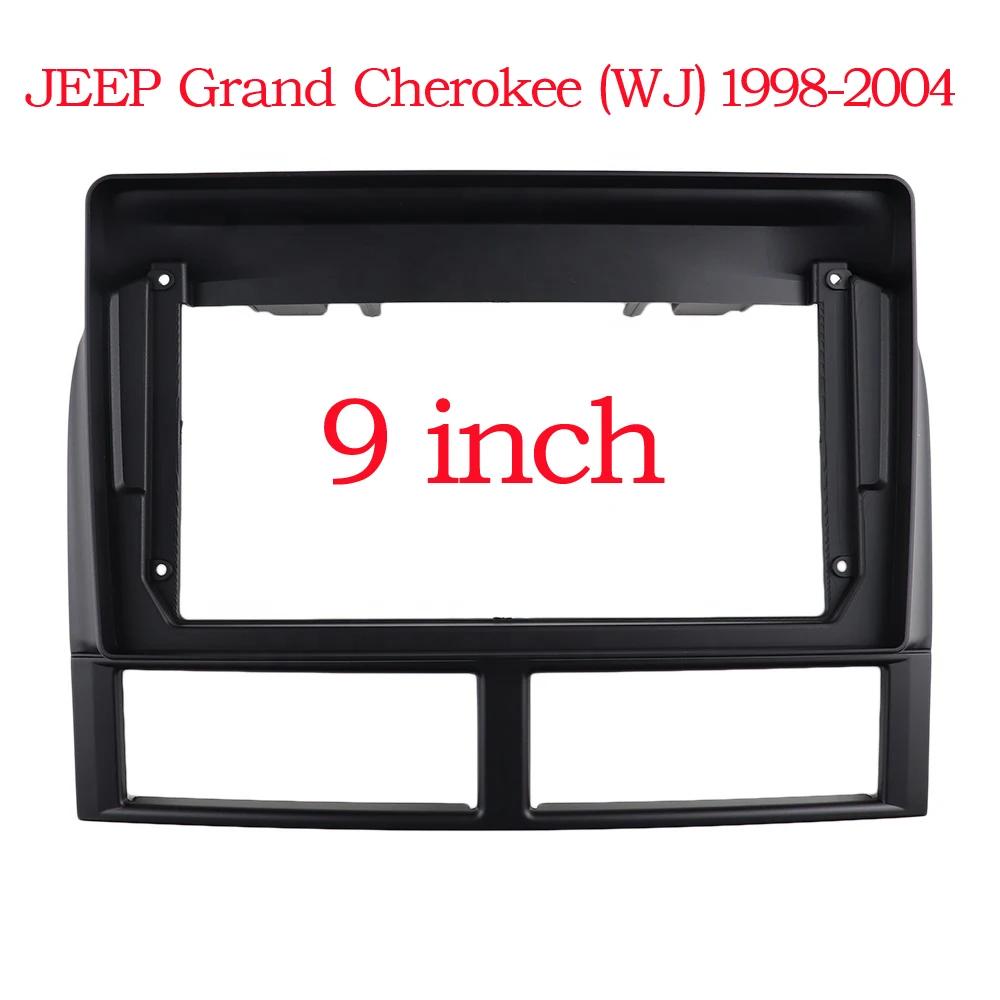 2 Din ar Radio Fascia Für JEEP Grand Cherokee 1998-04 DVD Stereo Rahmen Platte Adapter Montage Dash Installation lünette Trim Kit Image