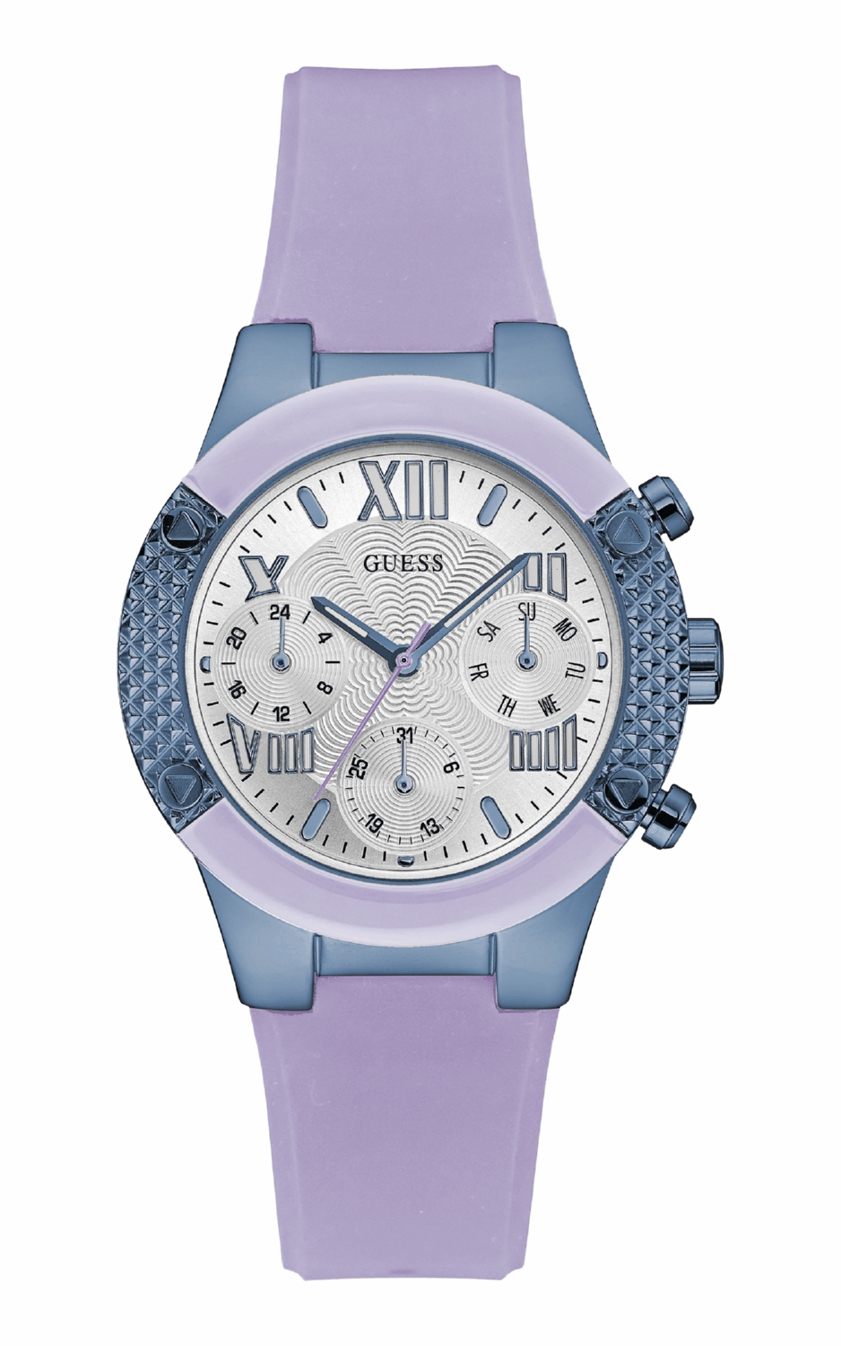Guess Damenuhr Quartz Blau Violett Image