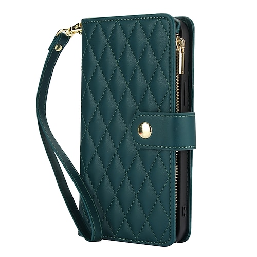 Handy Hülle Handyhüllen Für Pixel 9 Pro Pixel 9 Pro XL Pixel 8 Pro Pixel 8 Pixel 9 Pixel 7 Pixel 7 Pro Pixel 6 Pixel 6 Pro Rückseite mit Halterung Reisverschluss mit Lanyard Retro TPU PU-Leder Image