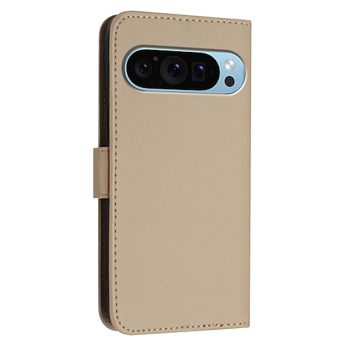 Handy Hülle Handyhüllen Für Pixel 9 Pro Pixel 9 Pro XL Pixel 8 Pro Pixel 8 Pixel 9 Pixel 7 Pixel 7 Pro Pixel 6 Pixel 6 Pro Flip-Cover mit Halterung mit Handschlaufe Kartenschlitz Retro TPU PU-Leder Image