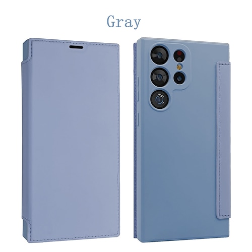 Handy Hülle Handyhüllen Für S25 S24 S23 Ultra Plus S22 Plus Ultra Rückseite Mit Ständer Kartenfach Stoßfest Retro TPU PU-Leder Image