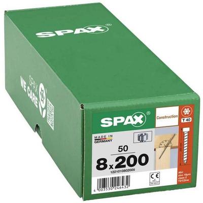 SPAX Holzbauschrauben T40 Zylinderkopf WIROX 8 x 200 mm 50 Stück