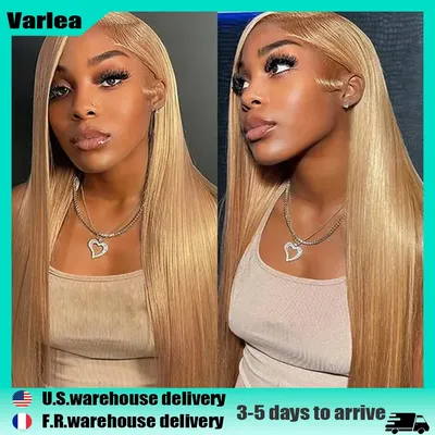 Varlea 34 Inch Honey Blonde Wig Human Hair Straight Hd Lace Frontal Wig 13x6 13x4 Lace Frontal