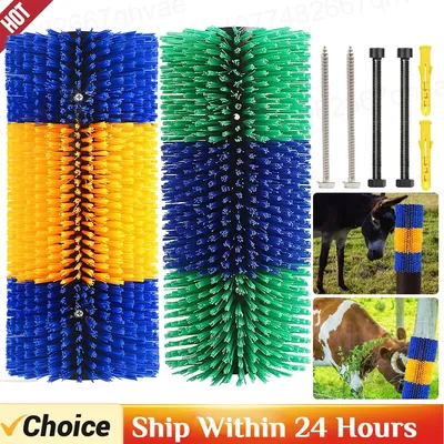 Equine Bovine Massage Brush Animal Tickling Artifact Weather Resistant Animal Scratcher for Farm