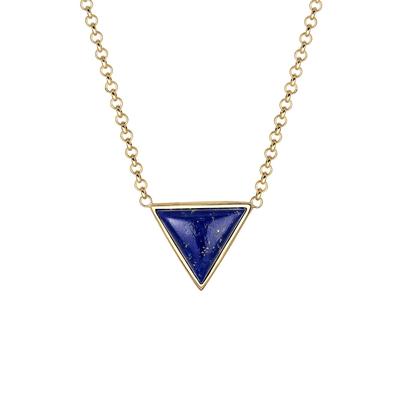 Elli - Geo Dreieck Lapis Lazuli 925 Silber Ketten 1 ct Damen