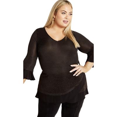 Plus Size Women's Ella Tunic by Avenue in Bronze (Size 18)