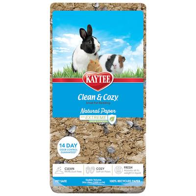 Kaytee Clean & Cozy Natural Paper with Extreme Odor Control Bedding, 24.6 Liters